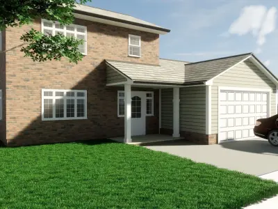 Detached House 3D model