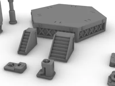 Infrastructure and Objectives Pack 05 3D print model