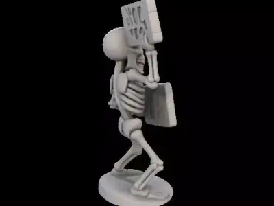 Black Friday Skeleton Discount Sign Holder Free 3D print model