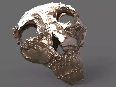 Nordor Dark Moon mask with moon shards  3D model