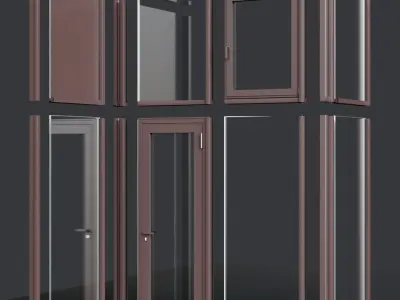 Curtain Wall Facade System 3D model