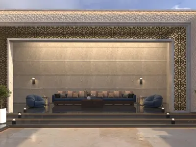 swimming pool 3D model 15