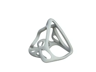 SciFi Cube Object No 64215 Low Poly Shape Low-poly 3D model