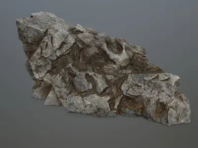 Skull Cave Low-poly 3D model shop