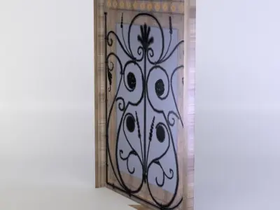 Window sheet of paper Low-poly 3D model