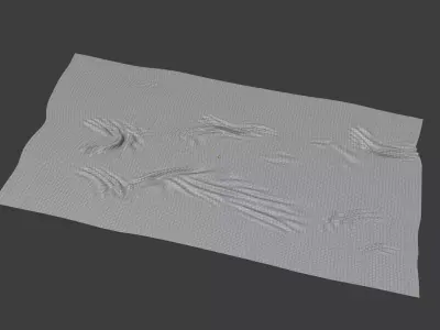 A carpet 3d model polka dot scarf Free 3D model