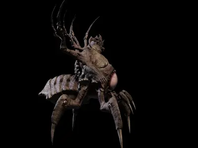 Creature Crawler Low-poly 3D model