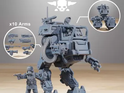 GrimGuard Walker MK1 3D print model