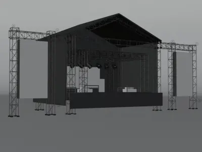 FESTIVAL MUSIC STAGE 3D model
