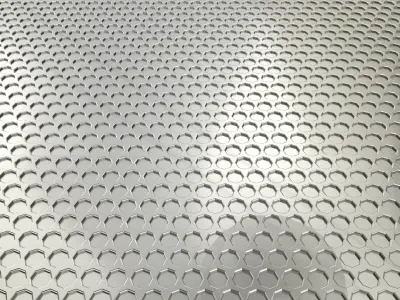 Honeycomb Plate 3D Model Low-poly 3D model