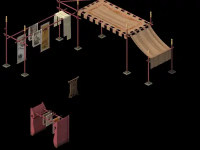 Game Architecture - city - Book Beach 01 3D model