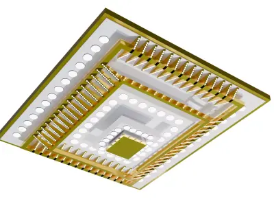 Modern ceiling lighting for interiors for architecture Low-poly 3D model