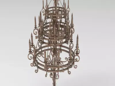 chandelier low poly Grand  3D model