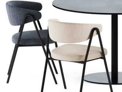 Dining T-Table by Tribu 3D model