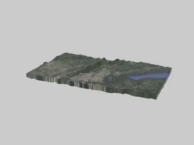 Yonkers City Low-poly 3D model
