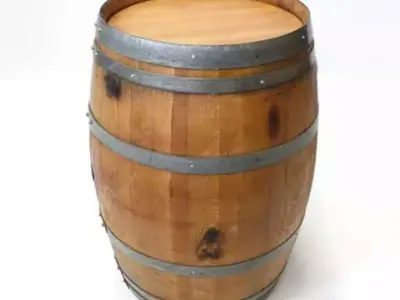 Barril wine barrel table Free 3D model