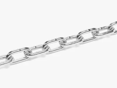 Link Chain V1 - Steel Coil Proof 3D model