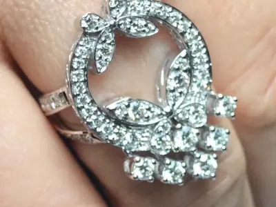 Ring Graff Butterfly Chandelier set earrings pendant 3D print model