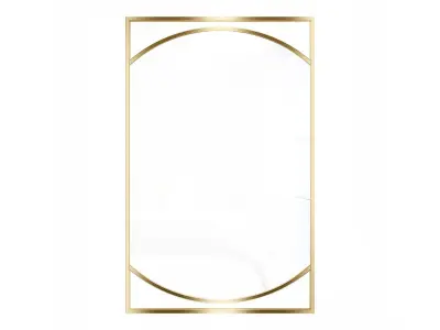 Mirror in a metal frame GZ-M1090 3D model