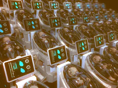 Baby In Capsule Low-poly 3D model