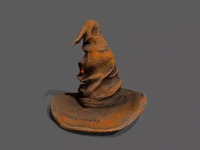 Halloween Hat Low-poly 3D model