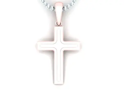 Light Gold Cross New Design  CP 40 3D print model