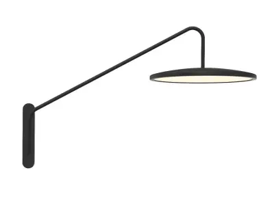 Matte Black Articulating Wall Sconce Wall Light 3D model