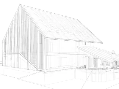 Modern House -  Wine Cellar 3D model