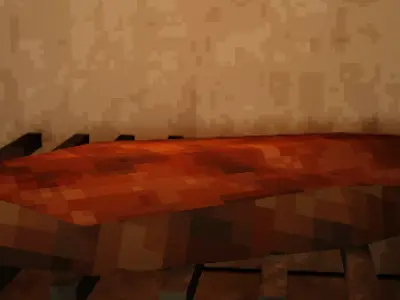 Low Poly PS1 Retro Oven Kitchen Prop FBX OBJ GLB Low-poly 3D model