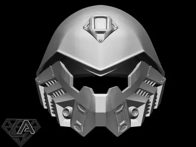 SCI-FI Tactic Roach custom helmet 3D print model