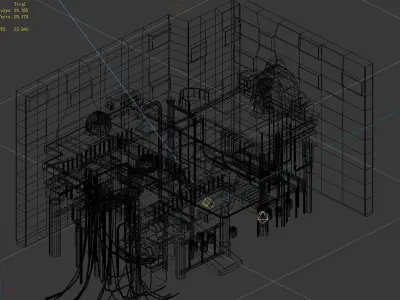 Spaceship - Assembly Room 01 3D model