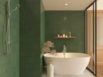 Green Bathroom 3D models 3D model
