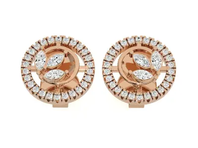 Plant Life Light wt Pendant Earrings Set 3dm stl obj mtl gltf  3D print model