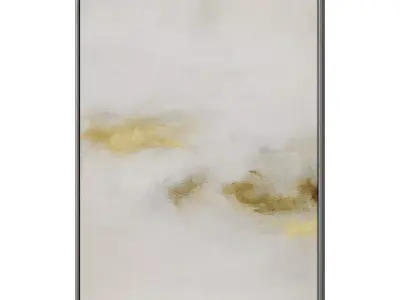 Set of 3 Abstract Paintings in Frames 3D model 47