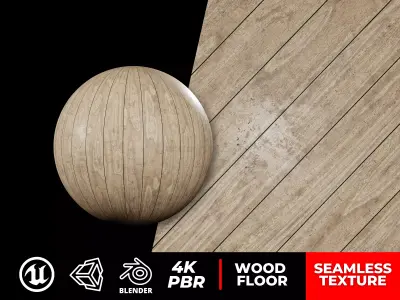 PBR Wood Texture Seamless 4K Photorealistic 14 - Archviz - Games Texture