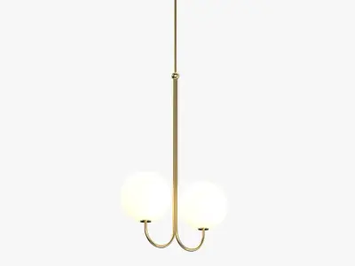 Double Angle Pendant PBR 3D model