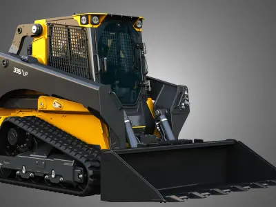 335 P-Tier Compact Track Loader - Bucket 3D model