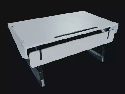 Sci-Fi Desk 01 Low-poly 3D model