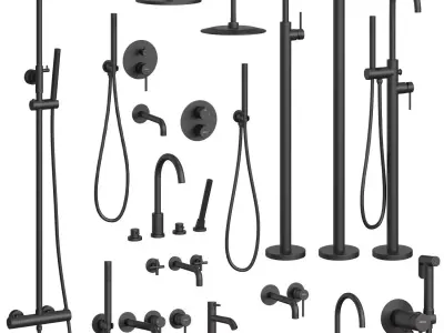 Abber Wasser Kreis faucet set 3D model