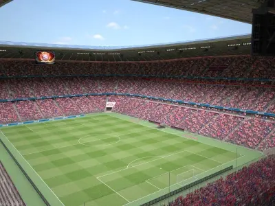 Allianz Arena at Day and Night 3D model