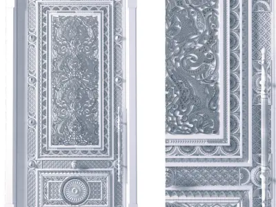 Classic Door N01 3D model