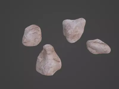 Rock Stone Low-poly 3D model get