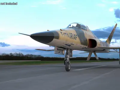  Iranian Aircraft HESA Saeqeh without Arm Rigged 