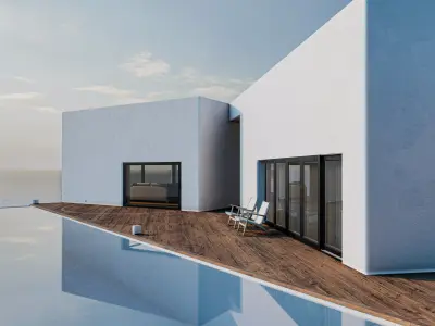 3D Scene Exterior Lumion 10 Ready to Render - Effects Included - 3D model