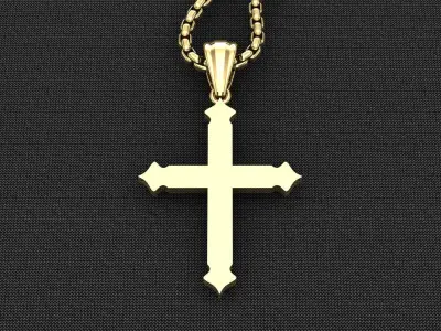 Cross Light Gold 3CP069 3DM STL 3D model