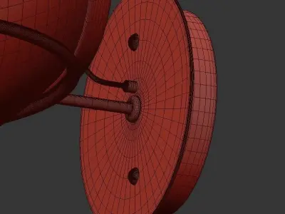 The Globo wall light with glass globe 3D model