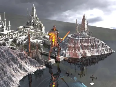 Colossus Of Rhodes  City Kit bash 3D model