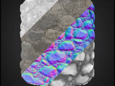 Medieval Stone Wall - Substance Material Texture