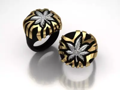 marijuana ring 3D print model