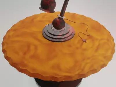 Lamp on the table 3D model